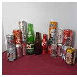 Soda Cans and Bottles from Various Countries