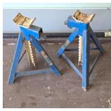 Blue Metal Adjustable Jack Stands