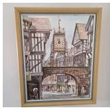 Chester Wall Clock Artwork With Wooden Frame