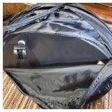 Black Nylon Pop-Up Hamper with Wheels