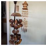 Coconut Shell and Wood Windchimes