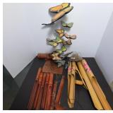 Decorative Wind Chimes and Butterfly Decor