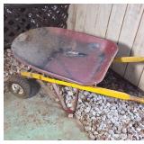 Metal Wheelbarrow with Metal Handles