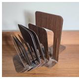 Wooden Bookends with Minimalist Design