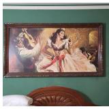 Framed Rico Tomaso Painting, 52ï¿½28