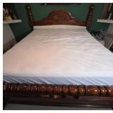 King Size Wooden Bed Frame with Headboard