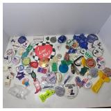 Keychains and Buttons Collection