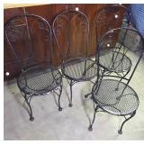 Black Wrought Iron Chairs
