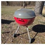 Round Metal Charcoal Grill With Lid