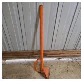 Orange Metal Fence Post Puller Tool