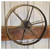 16-In Diameter Metal Wagon Wheel