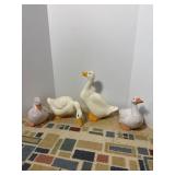 Ceramic Duck and Goose Figurines