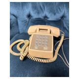 Beige Push-Button Telephone by ITT