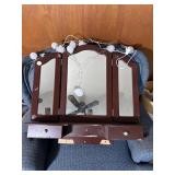 Wall-Mount Vanity Mirror With Drawers