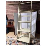 Wooden Ladder-Style Shelf Unit