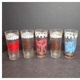 Hazel Atlas Big Top Circus Barware Glassware