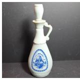 White Glass Decanter with Nautical Theme