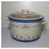 Rival Crock-Pot With Blue Floral Design