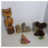 Decorative Items with Wooden Owl