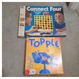 Connect Four and Topple Games