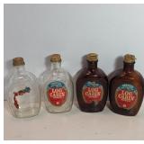 Log Cabin Syrup Glass Bottles With Corks