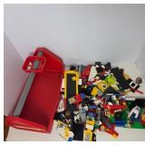 Workman Toolbox with Mixed Lego Pieces