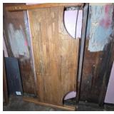 Wooden Headboard With Cutout Design