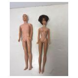 Vintage Barbie and Ken Dolls