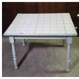 Wood Table With Linoleum Surface