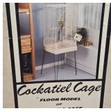 Cockatiel Cage With Stand, Almond Color