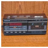 Soundesign AM-FM Clock Radio Cassette Player