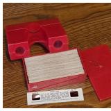 Red Plastic Stereoviewer With Slides