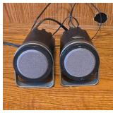 Black Computer Speakers with USB Connectivity