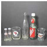 Vintage Beverage Glasses and Bottles Collection