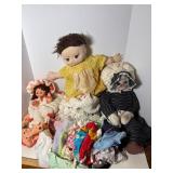Dolls with Crochet Clothing