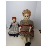 Porcelain Dolls with Floral Dresses
