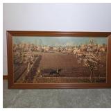 Framed 1933 Peiner Artwork Landscape Print