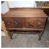 Wooden Sideboard With Decorative Detailing