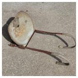 Rustic Metal Tractor Seat with Mount
