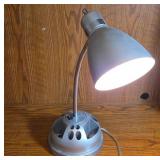 Silver Adjustable Desk Lamp with Switch