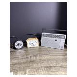Vintage Timer Clock and Radio Trio