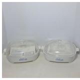 Corning Ware Microwave Dishes with Glass Lids