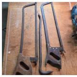 Vintage Hacksaws with Wooden Handles
