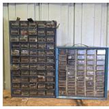 Storage Cabinets With Drawers and Contents