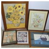 Framed Wall Art With Floral Themes