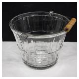 Anchor Hocking Glass Bucket With Handle
