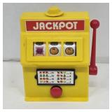Yellow Squirting Toy Slot Machine Bank