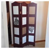 60' Tall Wooden Folding Screen