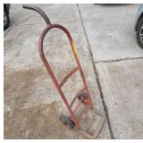 Metal Hand Truck with Red Finish