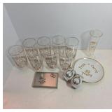 50th Anniversary Glassware and Memorabilia Set